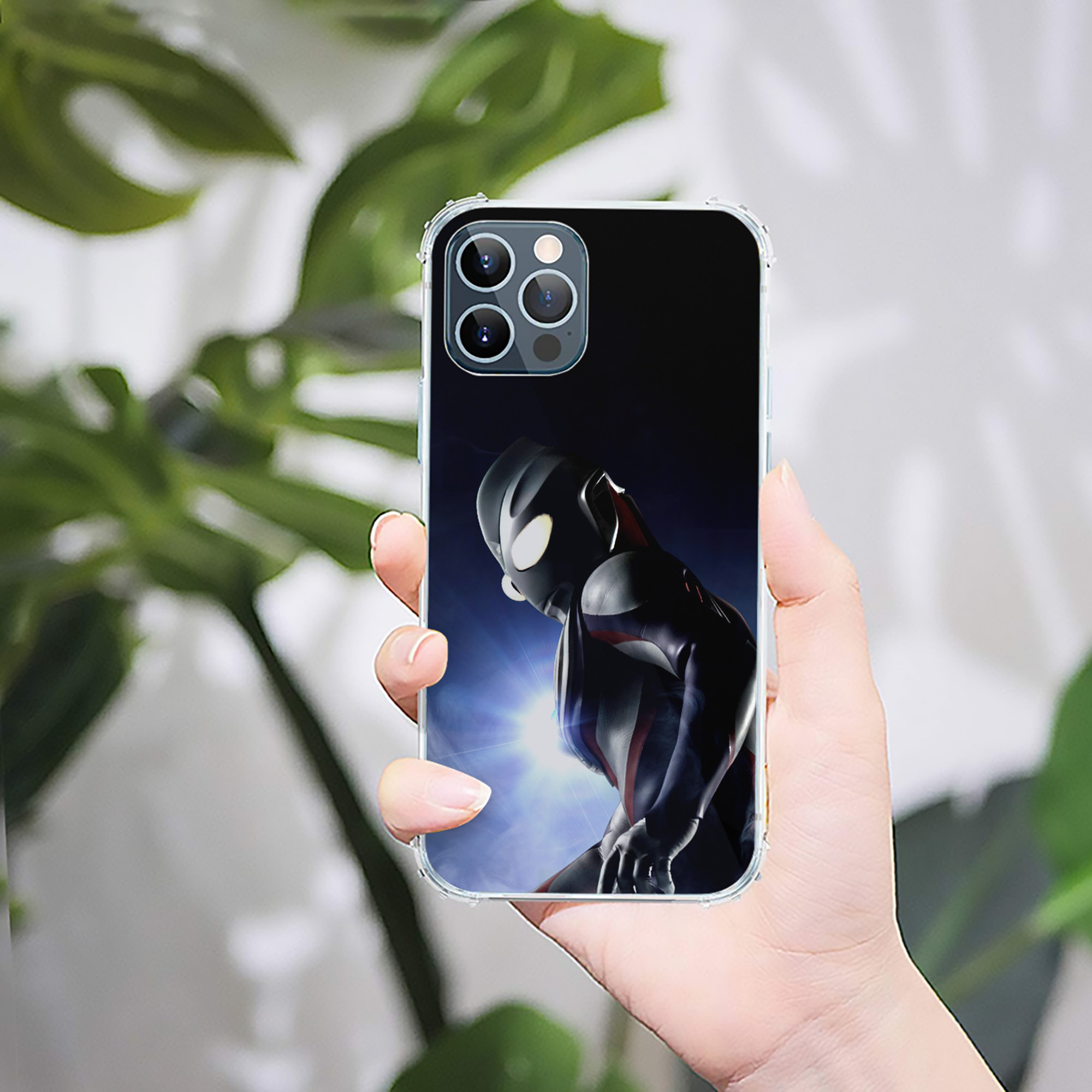 （画像用） ウルトラマン Ultraman 【iPhone 12シリーズ対応】透明スマホケース（クリアソフトケース）